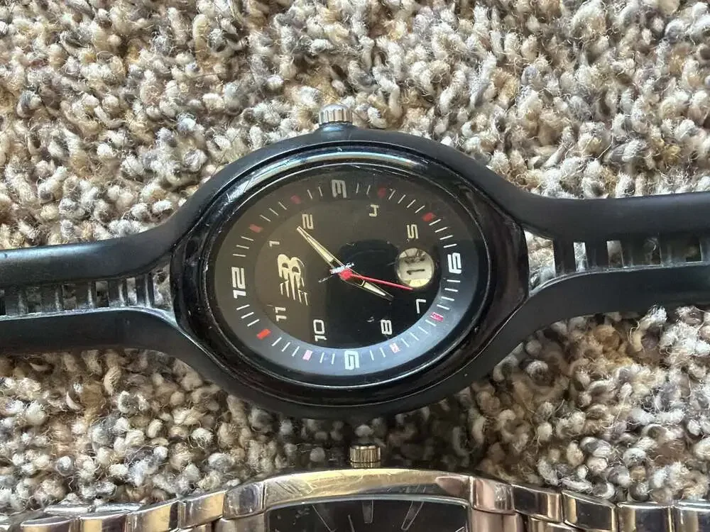Lot of 3 Men's Wristwatches including New Balance Sport, Square Case Quartz valu